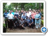 Falguni Shroff(Extreme right) & Rajiv Rishi on left with participants
